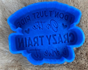 Crazy Train Silicone Freshie Mold