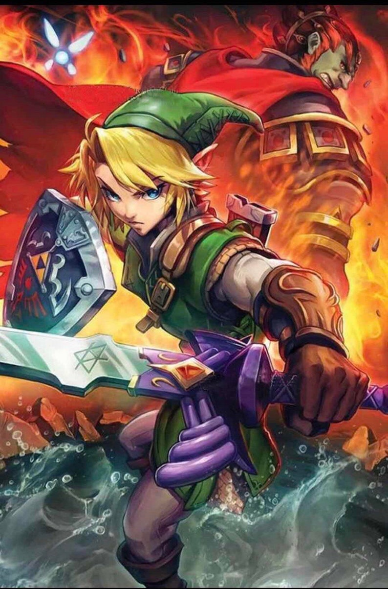 Cartoon Zelda 5D DIY Diamond Painting Kit Full Drill Diamond | Etsy