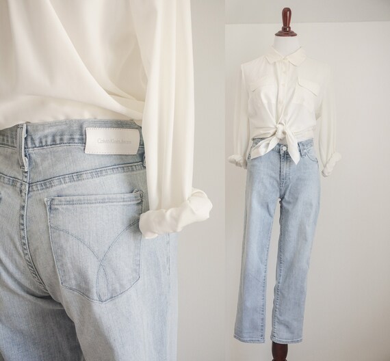 vintage calvin klein high waisted jeans