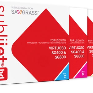 Sawgrass Ink Set CMYK Cartridges for Virtuoso Sublimation Printers SG400/SG800