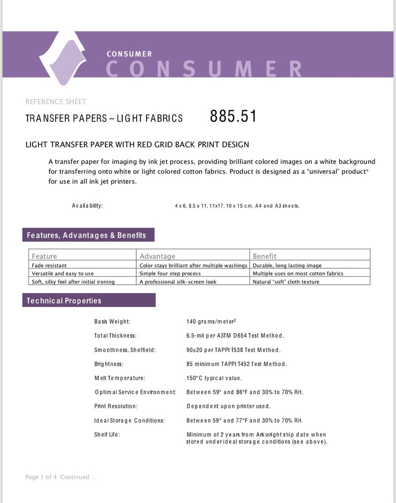 Ink Jet Transfer Paper RED GRID Iron on Light Fabrics T SHIRT Etsy