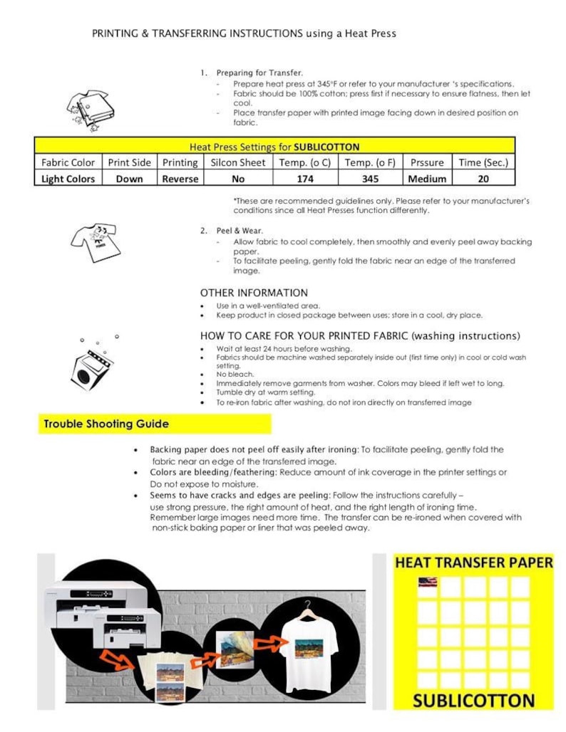 SUBLICOTTON Heat Transfer Paper Roll 24\u201dx50\u2019 For sublimation plotterswith Sublimation inks