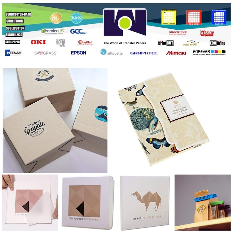 Inkjet Printable Ruboff Transfer Paper Clear 10 Sh Etsy