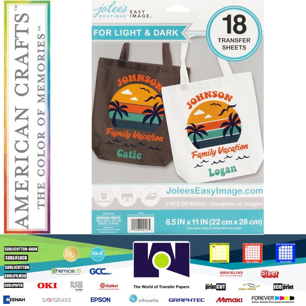 Jolee's Easy Image Heatless Transfer Light & Dark Etsy