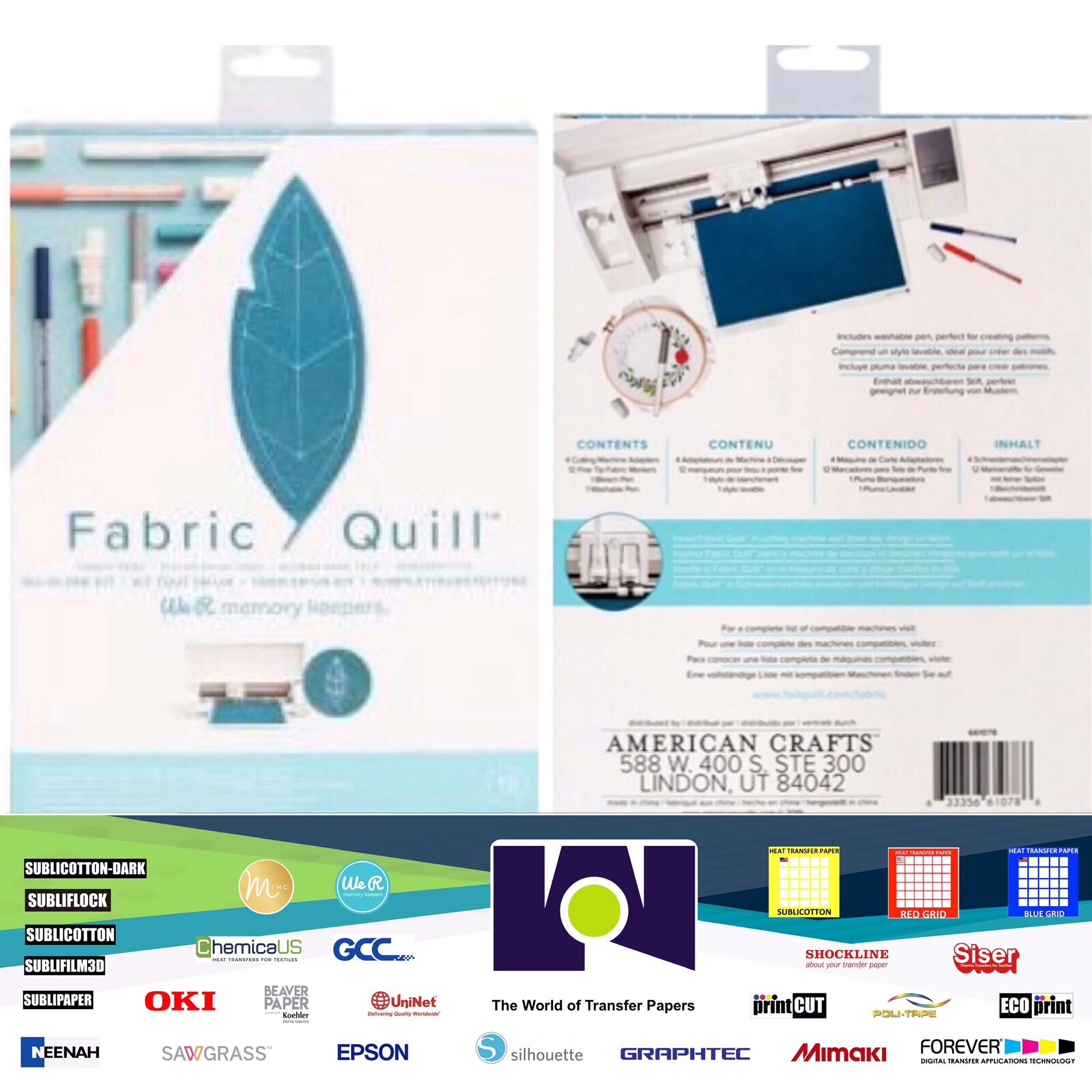 Fabric Quill Starter Kit 661078 FOIL QUILL We R American Crafts Tool Fabric Quill Starter Kit 661078 FOIL QUILL We R American Crafts Tool