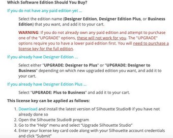 silhouette studio license code
