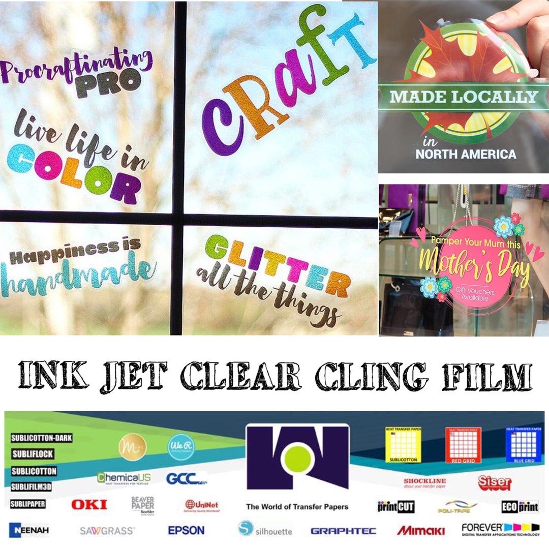 Inkjet Static Clear Cling Window Labela Decals 8.5x11 25 Sheets - Etsy