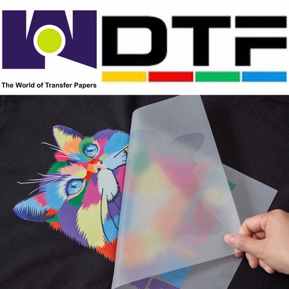 DTF Heat Transfer Film Hot/cold Peel 100 SHEETS A3 297x420 Cms / for DTF  Printer. 