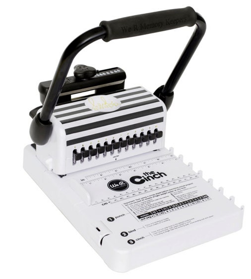 We R Memory Keepers Mini Cinch Bundle Includes Book Binding Machine, 16  Wires, Wire Cutters, and Six Black Bookboards, Easy to Use Design, Ruler,  Wire