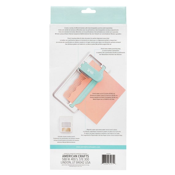 We R Memory Keepers Tag Punch Board , We R Memory Keepers Punch