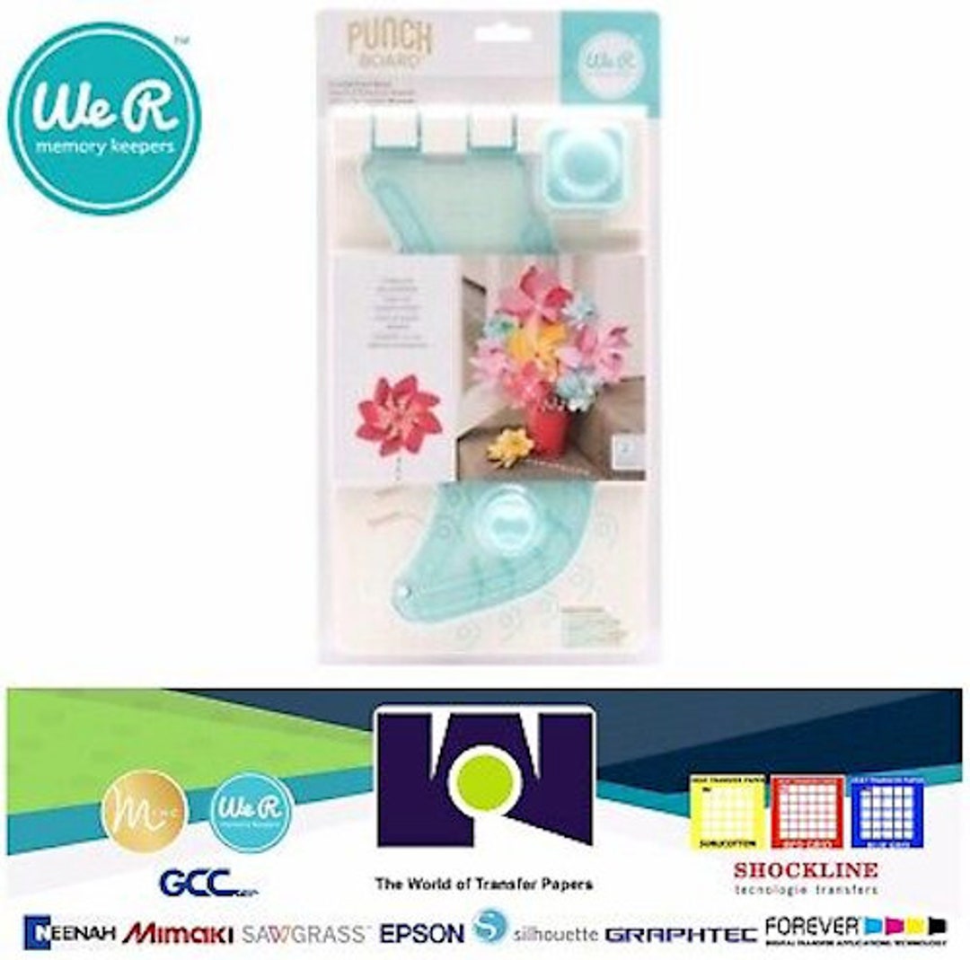 We R Memory Keepers Crop-a-dile Eyelet and Snap Punch, Blue Handle 70907-7  
