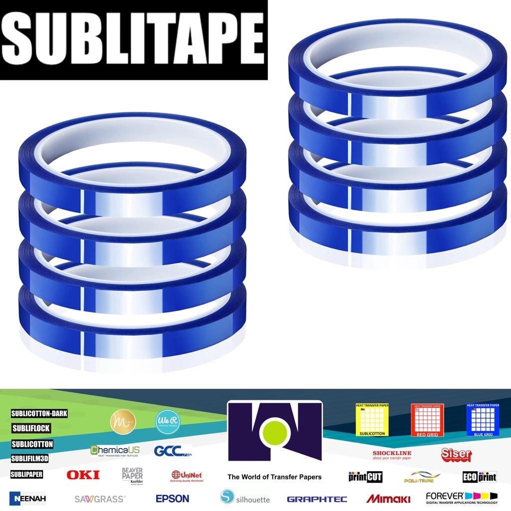 SUBLITAPE Heat Press Tape Dye Sublimation for Mugs, 3D Printer