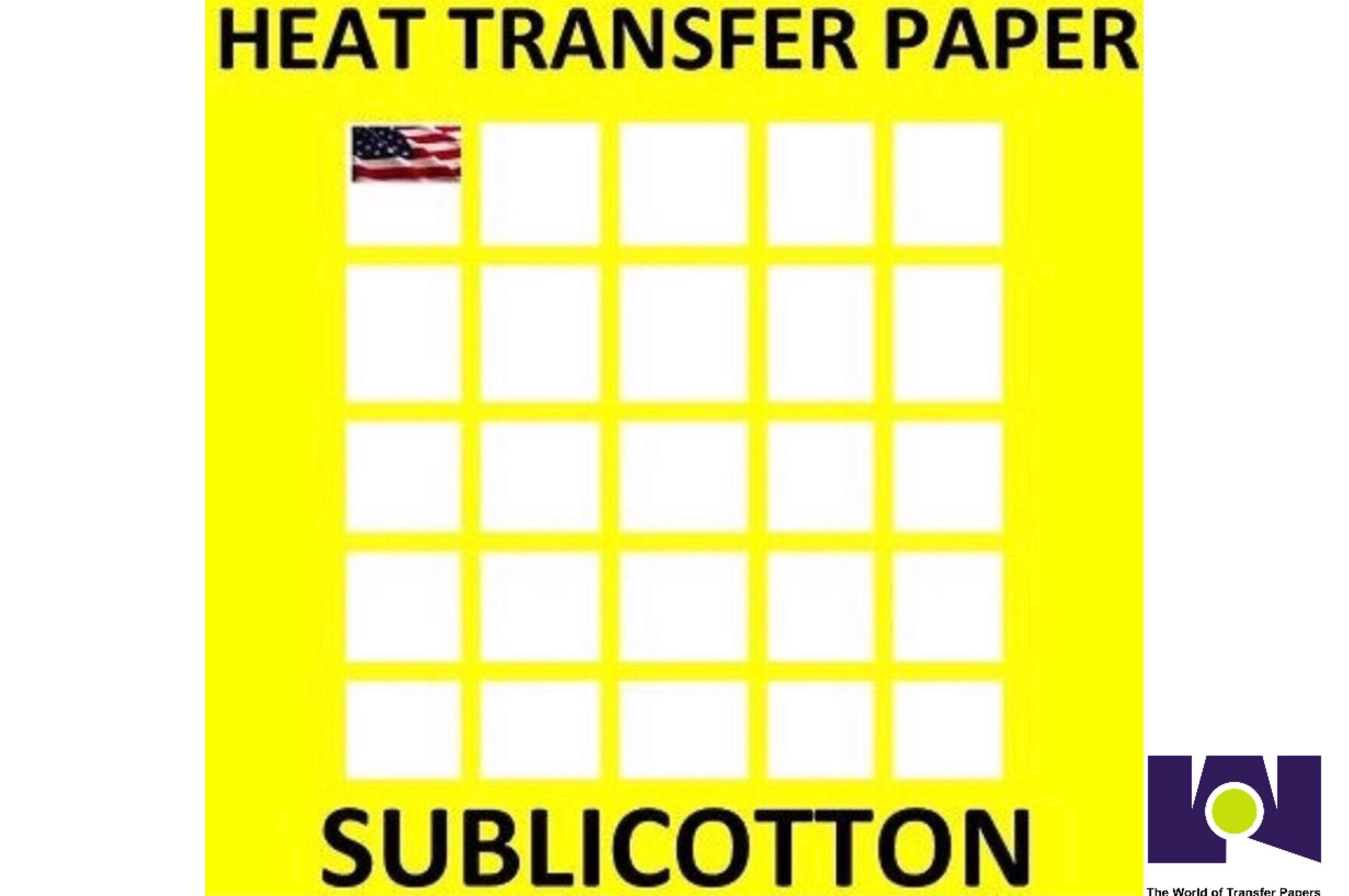 Iron ON Heat Transfer Paper 3G Jet Opaque 8.5 x 11 Custom Pack 25 Sheets