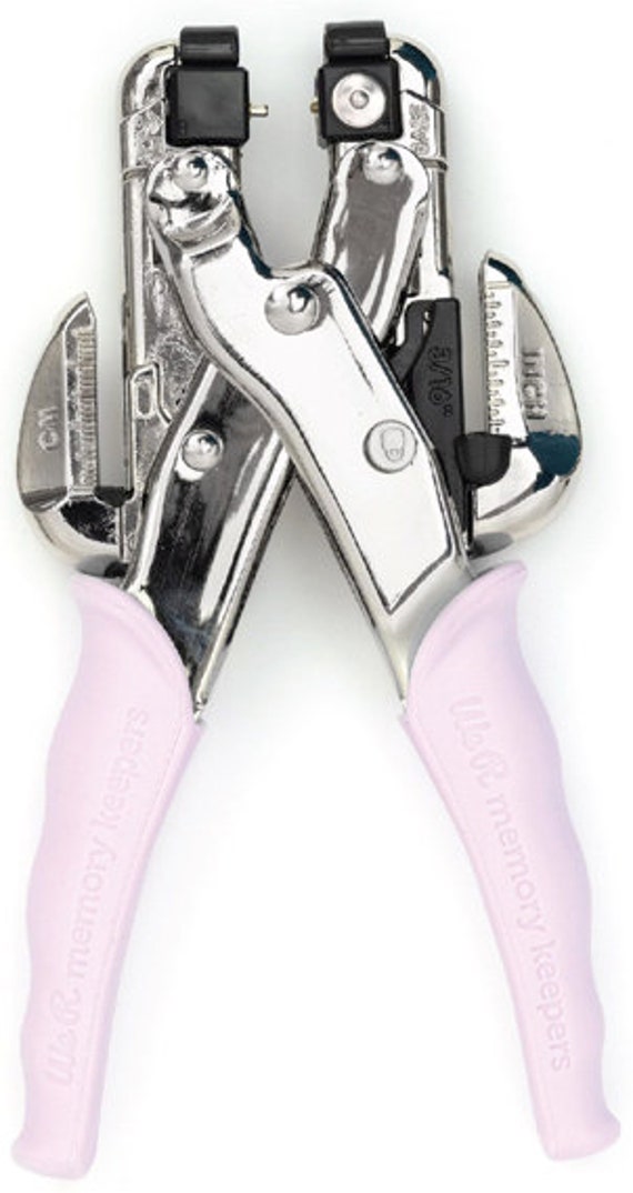 We R Memory Keepers Crop-a-dile Eyelet and Snap Punch, Lilac Handle  60000580 -  Hong Kong