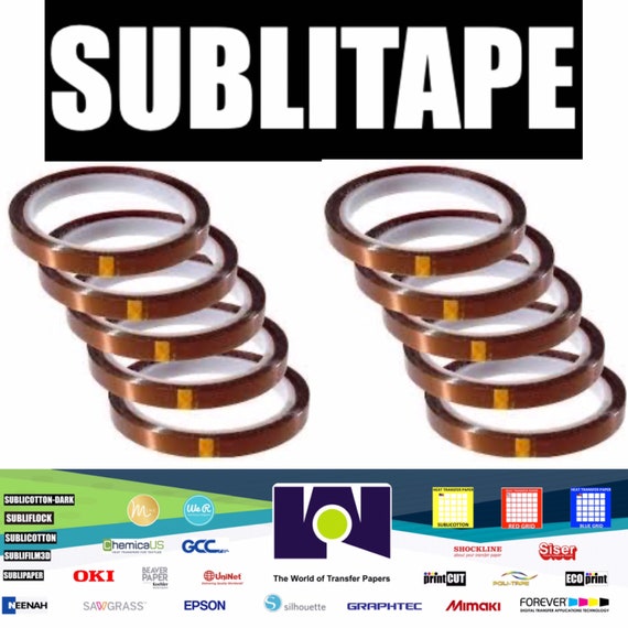 SUBLITAPE Heat Press Tape Dye Sublimation for Mugs, 3D Printer