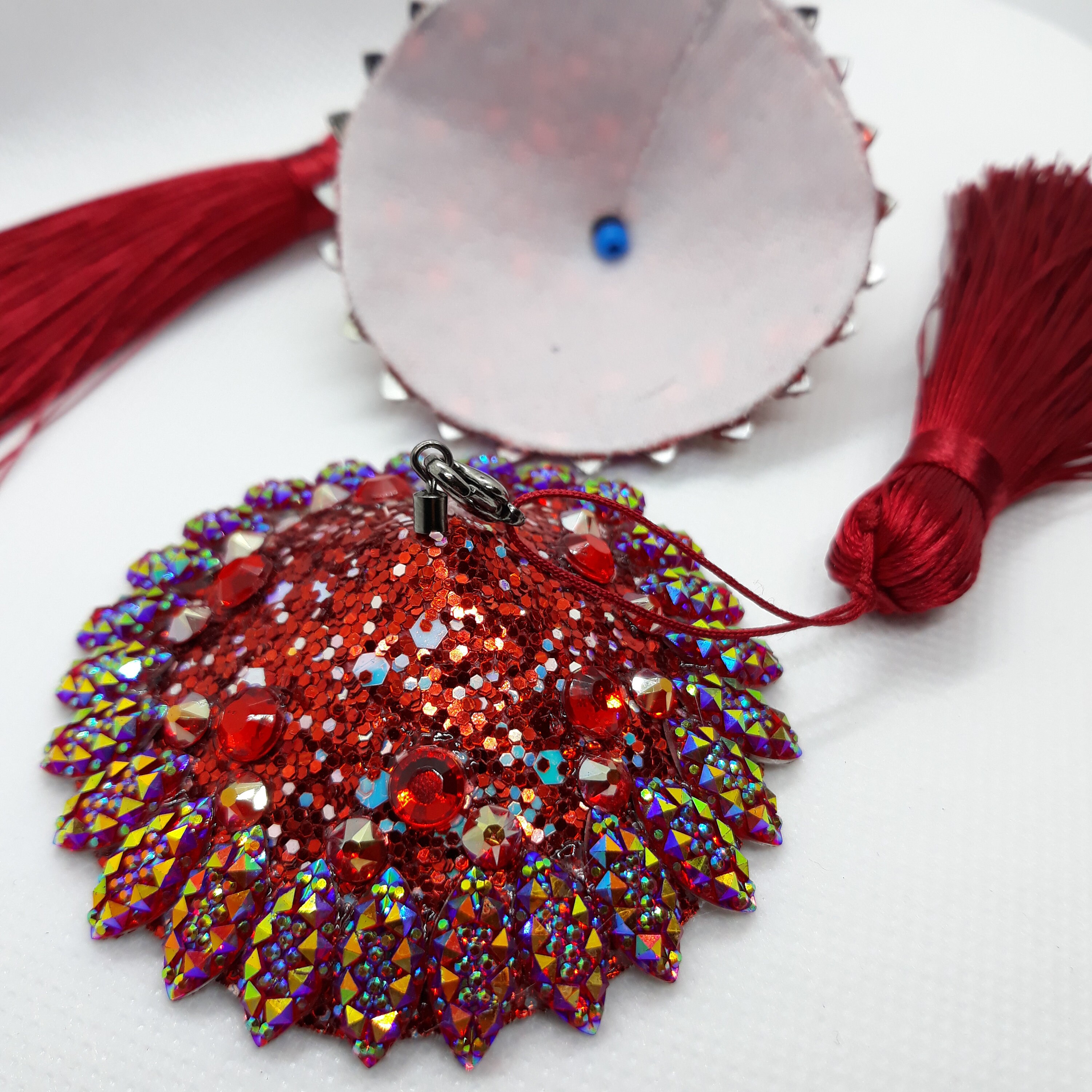 Red Razzle Dazzle Burlesque nipple tassels pasties bridal Etsy