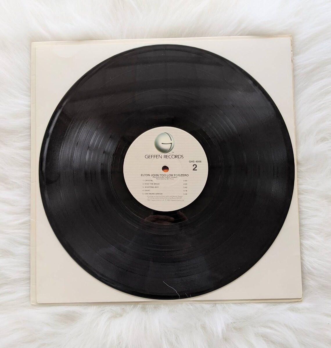 Elton John Too Low for Zero Vintage 12 LP Vinyl Record Etsy