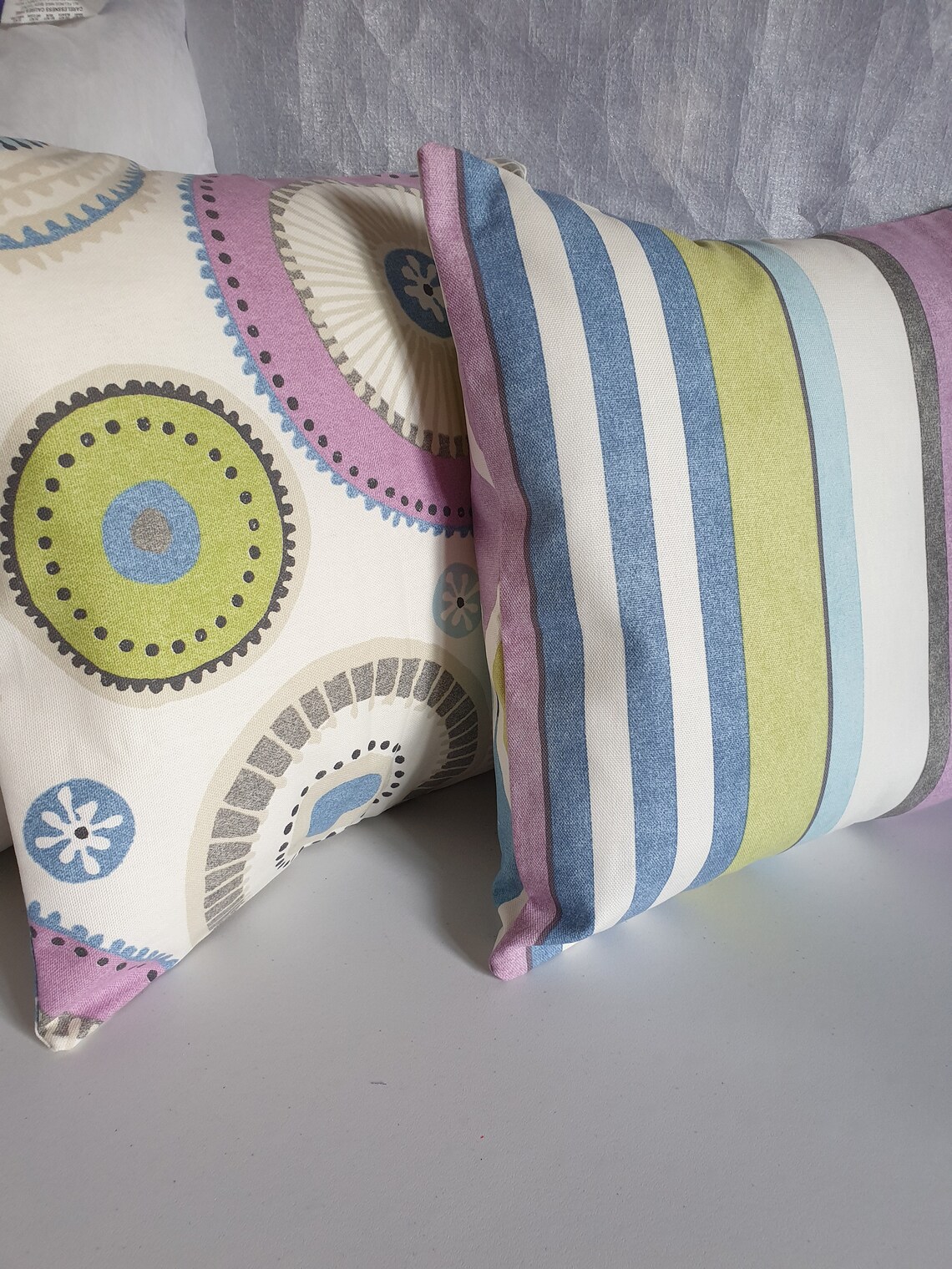 Pair of Handmade 16 Cushion Covers 'prestigious Textiles ' Retro Design