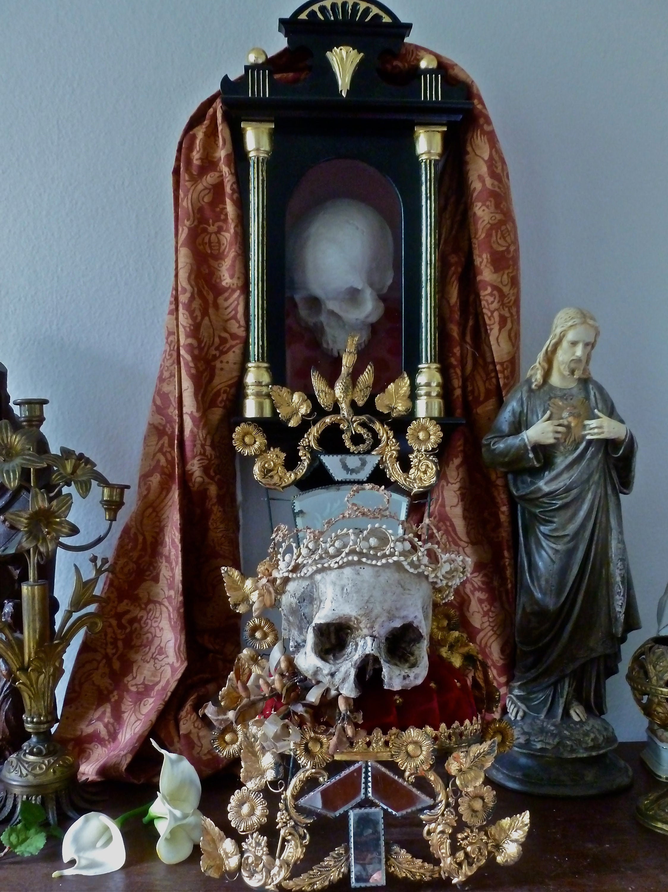Skull Relic of Saint Nectan Religious relic Gothic Decor Etsy