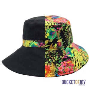 Liberty London Bucket Hat: Reversible Cotton Drill Sun Hat