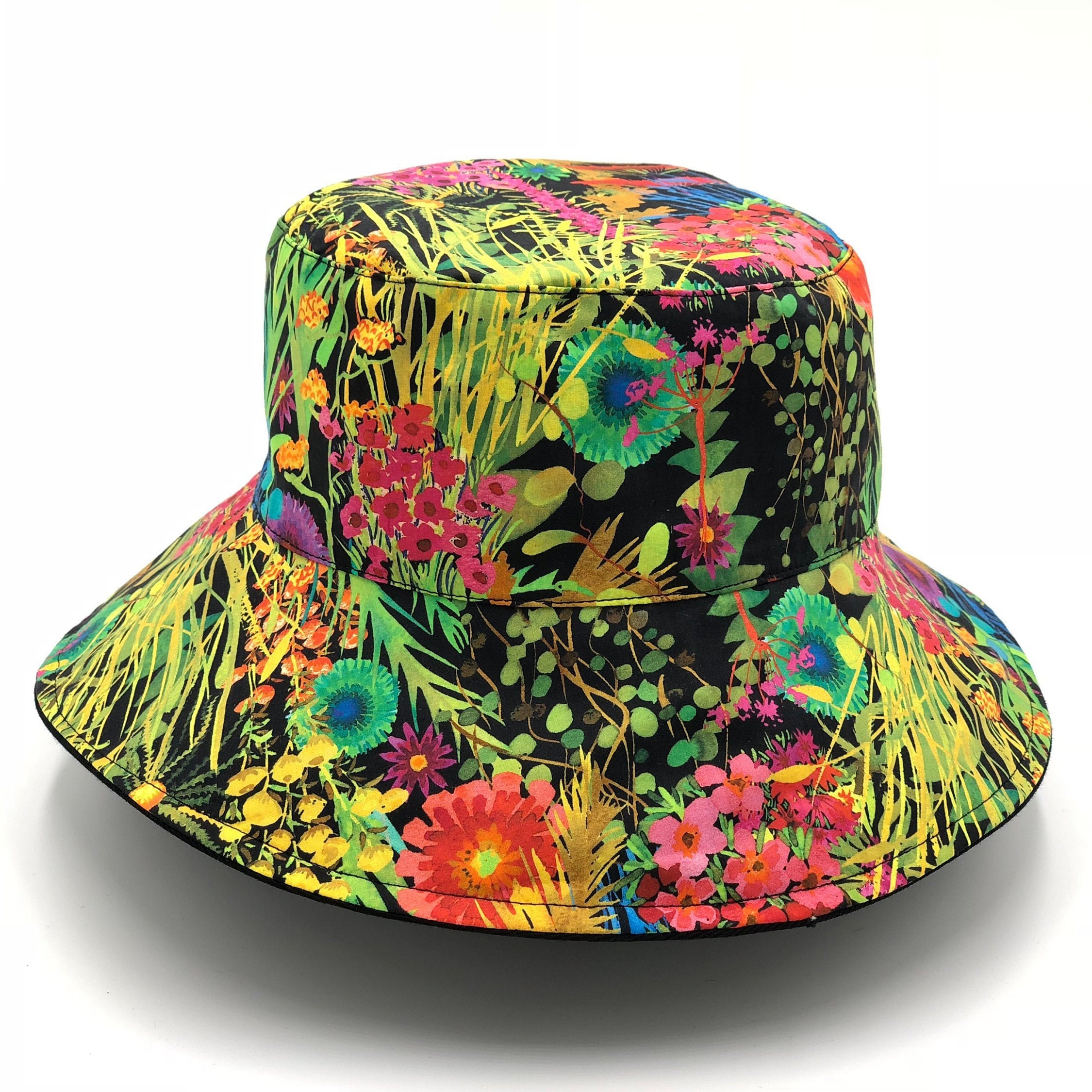 Bucket Hat Liberty of London Reversible Tresco fabric ponytail sun hat ...