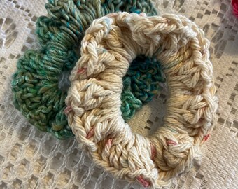 Crocheted Hair Scrunchies