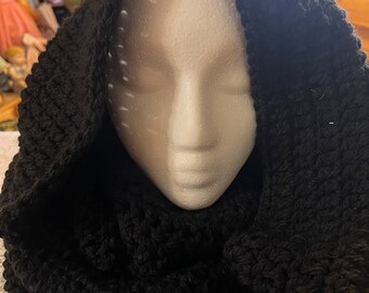 Crocheted Heavy Exfinity  Scarf/Wrap, wear as a scarf, wrap or cowl neck.