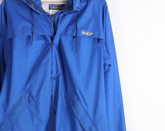Vintage 80s Patagonia Cagoule (Chaqueta hasta el muslo) en Royal Blue