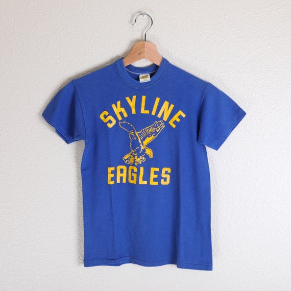 Vintage 70s Youth Russell Athletic Skyline Eagles T-shirt - Etsy