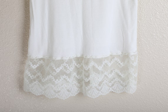 Vintage Sears White Lace Trim Top 100% Cotton Boh… - image 3