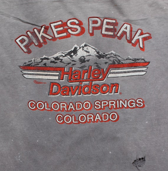 Vintage Distressed 1970s Harley Davidson T-Shirt … - image 7