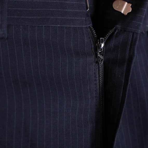 Vintage 60s 70s Pinstripe Suit Pants - Size 42" x… - image 4