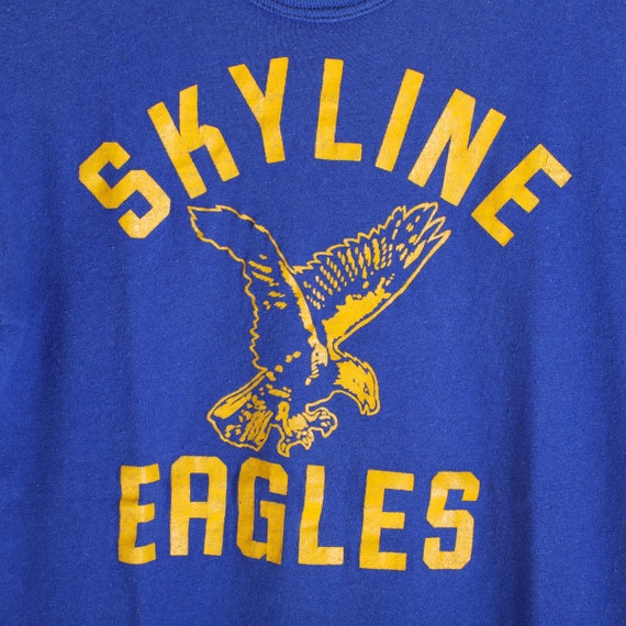Vintage 70s Youth Russell Athletic Skyline Eagles… - image 2