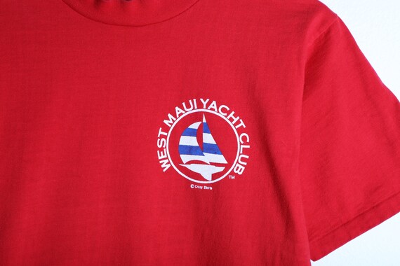 Vintage 80s Crazy Shirts Maui Yacht Club T-Shirt … - image 3