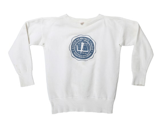 Vintage 1950s Champion All-Cotton Collegiate Crewn