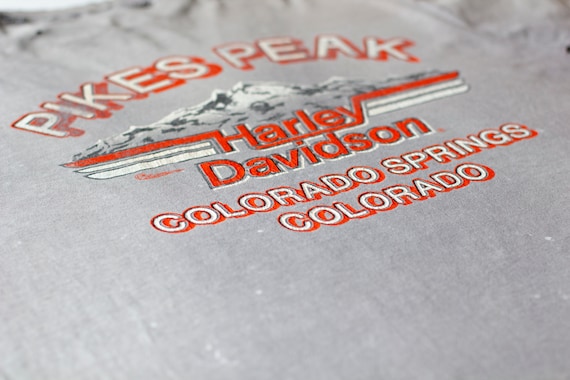 Vintage Distressed 1970s Harley Davidson T-Shirt … - image 6