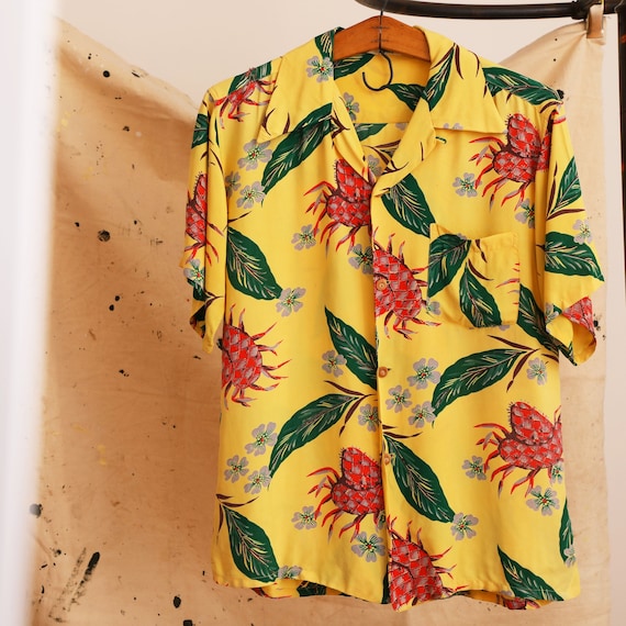 1940s hawaiian shirt vintage - Gem 1940s hawaiian shirt vintage - Gem