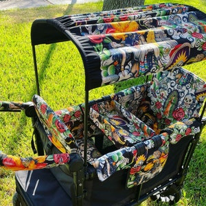 Contigo Skull Cotton Seat Covers and More Accessories for Wonderfold Keenz Famileasy Rainbowbaby made to Order Etsy