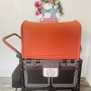 Ready to ship-Rust Bolero Brushed Knit Canopy for WonderFold Wagon