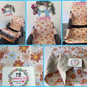 Colorful Floral Cotton Seat Covers and More Accessories for WonderFold, Keenz,Famileasy, Rainbow Baby Wagon|Made to Order|