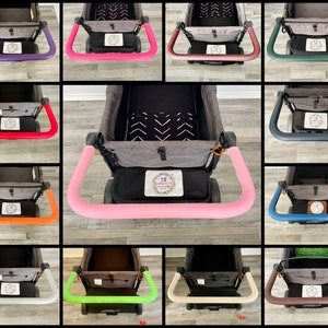 Light Pebble Grain Marine Vinyl Handlebar Covers for WonderFold, WagonFold, Keenz, RainbowBaby, Joymor, Famileasy, Jeep