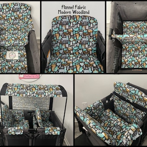 Modern Woodland Flannel Seat Covers and More Accessories for WonderFold ,Keenz,Famileasy,RainbowBaby |Made to Order|