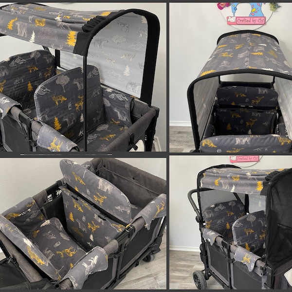 Wilderness Scenic Flannel Seat Covers and More Accessories for WonderFold ,Keenz,Famileasy,RainbowBaby |Made to Order|