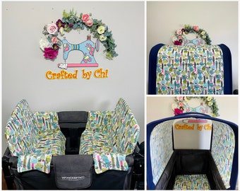 Botanical Succulent Cotton Seat Covers and More Accessories for WonderFold ,Keenz,Famileasy,RainbowBaby |Made to Order|