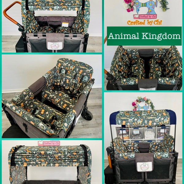 Animal Kingdom Cotton Seat Covers and More Accessories for WonderFold, Keenz, Famileasy, RainbowBaby |Made to Order|