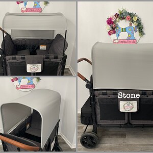 Stone UV50 protection Canopy with/without side panel for Wonderfold  Wagon |Made to order|