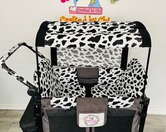 Black&White Cow print  Cotton Seat Covers and More Accessories for WonderFold ,Keenz,Famileasy,RainbowBaby |Made to Order|