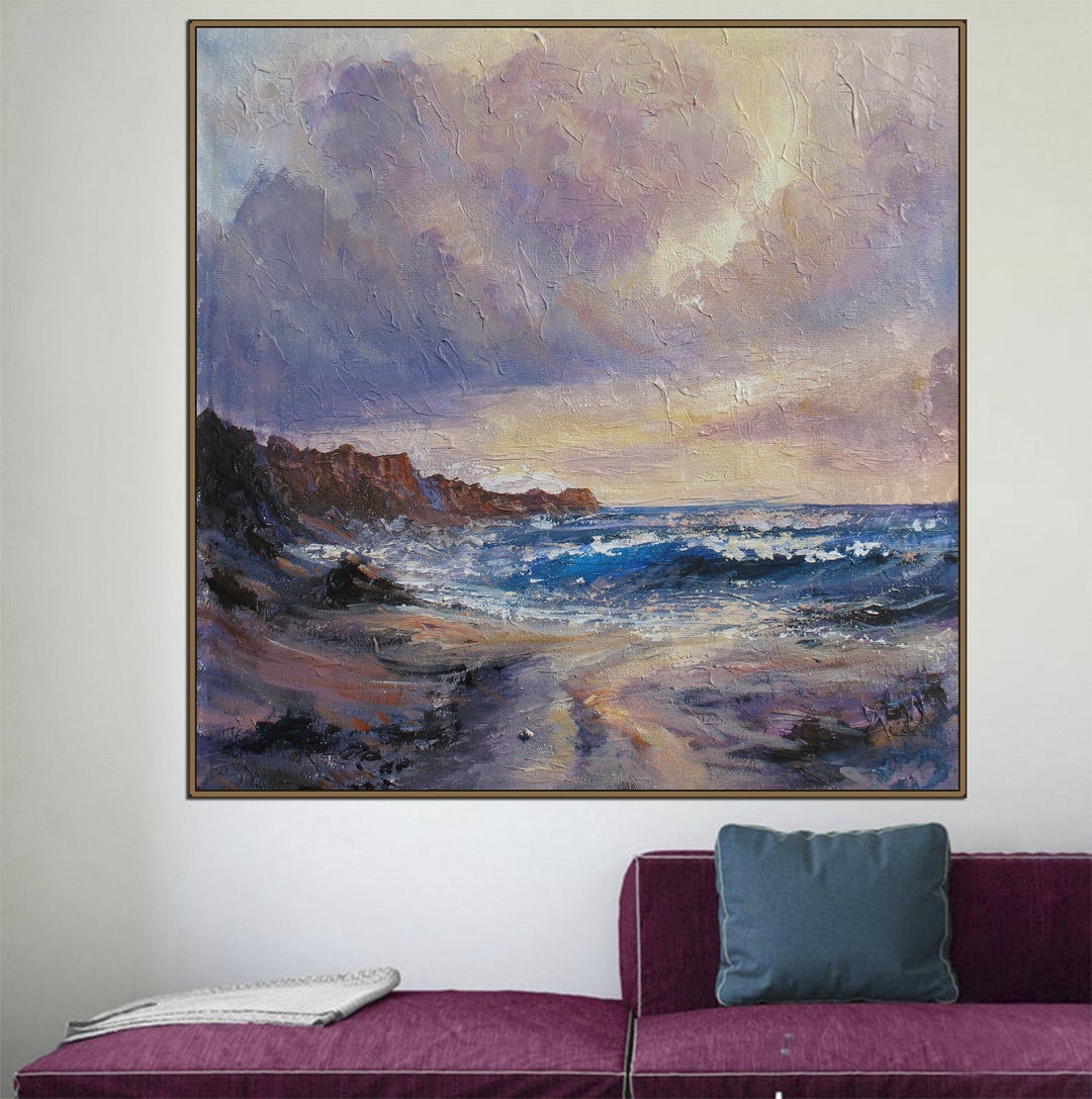 Large Original Painting Abstract Canvas Ocean Large Abstract - Etsy
