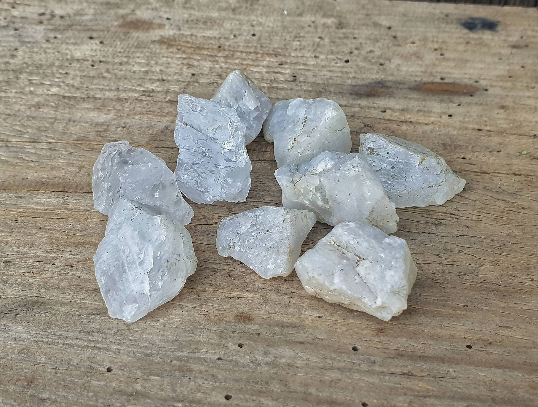 10 Morceaux de Pierre Quartz Lavée Fleuve Pour La Méditation Élémentaire Équilibrant Le Décor Rituel