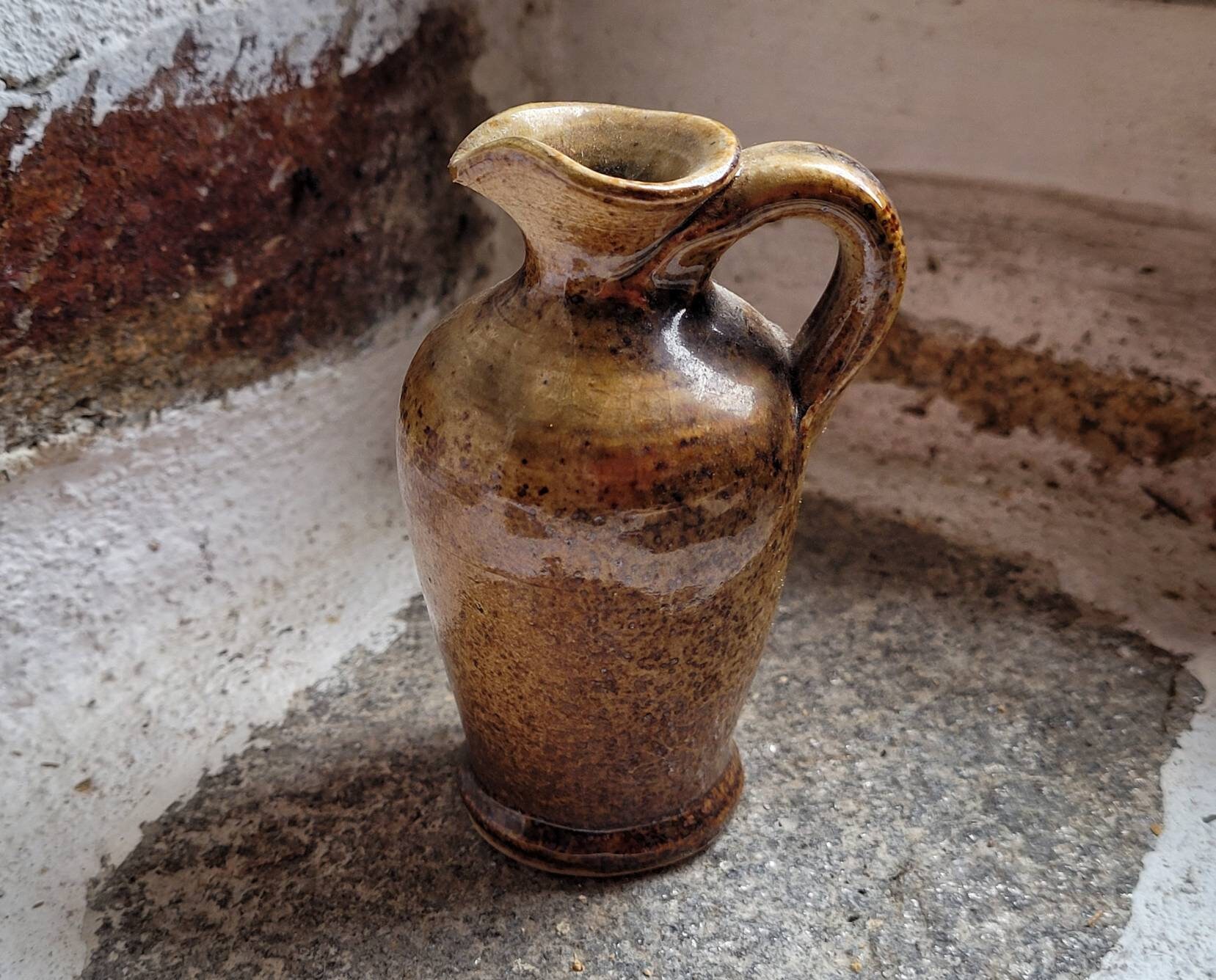 Français Vintage Offrant Cruche Rituel Huile et Eau Pichet Outils Païens Wiccan Autel Décoration Rit